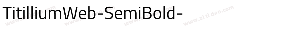 TitilliumWeb-SemiBold字体转换