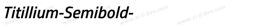 Titillium-Semibold字体转换