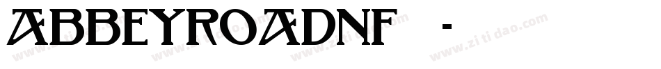 AbbeyRoadNF手机版字体转换