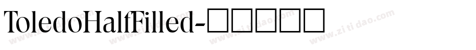 ToledoHalfFilled字体转换