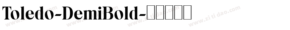 Toledo-DemiBold字体转换