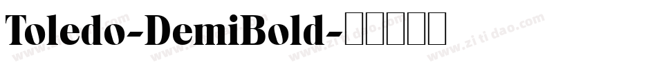 Toledo-DemiBold字体转换