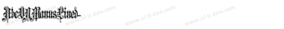 AbcDNManusLined字体转换