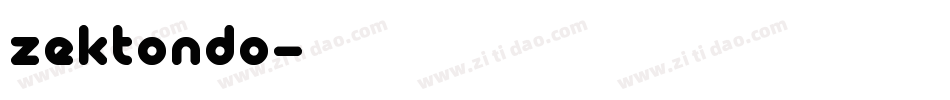 zektondo字体转换