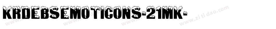 KrDebsEmoticons-21mK字体转换