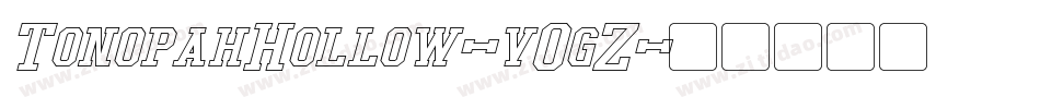 TonopahHollow-vOgZ字体转换