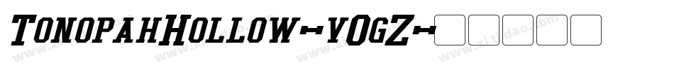 TonopahHollow-vOgZ字体转换