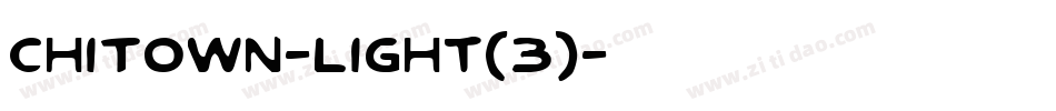 ChiTown-Light(3)字体转换