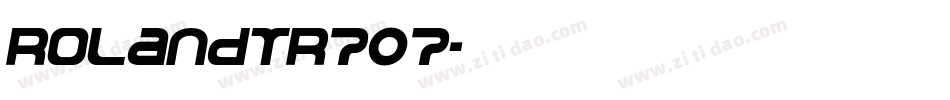 RolandTR707字体转换