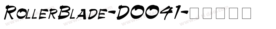 RollerBlade-DOO41字体转换