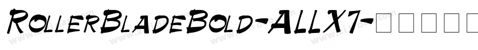 RollerBladeBold-ALLX7字体转换