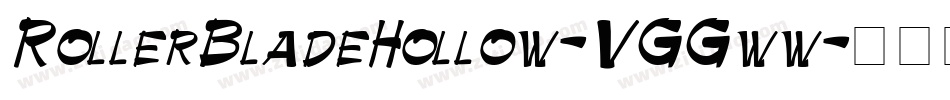 RollerBladeHollow-VGGww字体转换