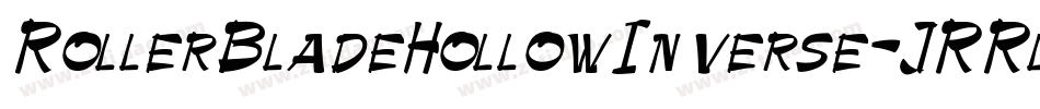 RollerBladeHollowInverse-JRRlx字体转换