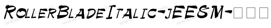 RollerBladeItalic-jEE8M字体转换