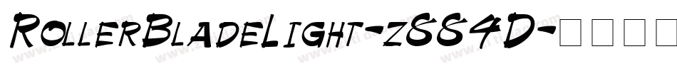 RollerBladeLight-z884D字体转换