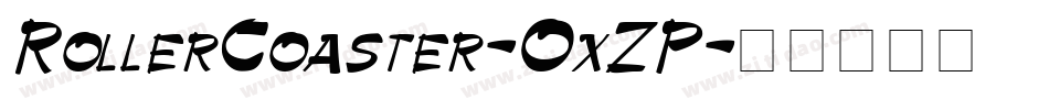 RollerCoaster-OxZP字体转换