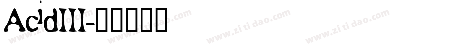 AcidIII字体转换