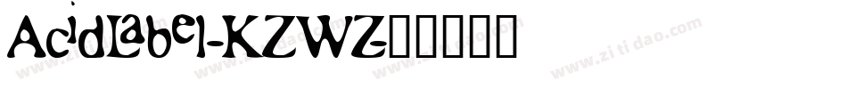 AcidLabel-KZWZ字体转换