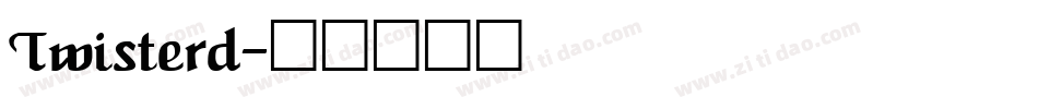 Twisterd字体转换