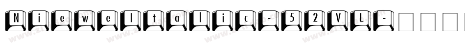 NieweItalic-52VL字体转换