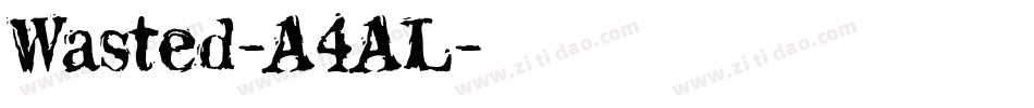 Wasted-A4AL字体转换
