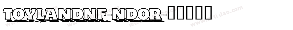 ToylandNf-nDoR字体转换