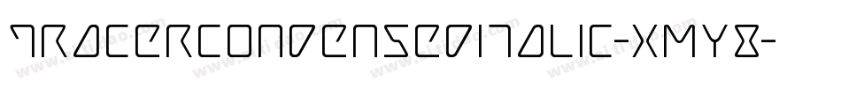 TracerCondensedItalic-xmY8字体转换