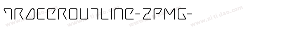 TracerOutline-zPMG字体转换