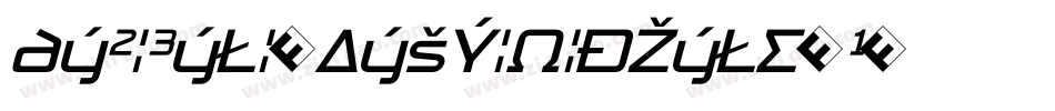 District-LightItalicExp字体转换