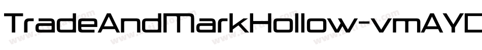 TradeAndMarkHollow-vmAYD字体转换