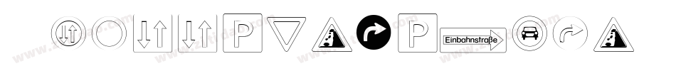 Traffic-Signs-TFB字体转换