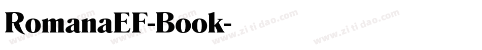 RomanaEF-Book字体转换