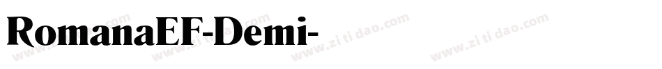 RomanaEF-Demi字体转换