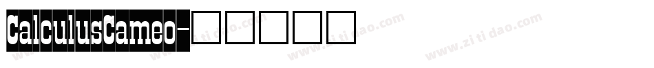 CalculusCameo字体转换