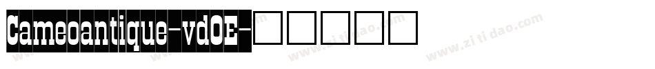 Cameoantique-vdOE字体转换