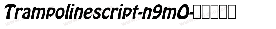 Trampolinescript-n9mO字体转换