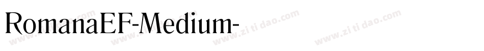 RomanaEF-Medium字体转换