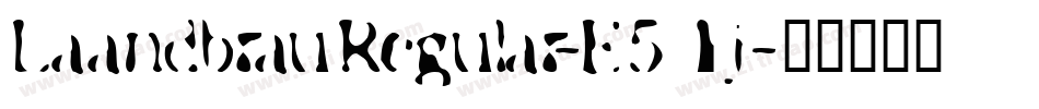 LaandbrauRegular-E51j字体转换