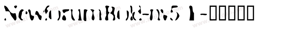 NewforumBold-nv51字体转换