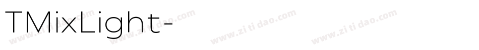 TMixLight字体转换