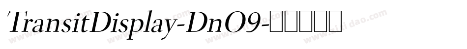 TransitDisplay-DnO9字体转换