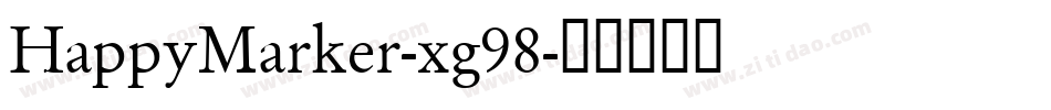 HappyMarker-xg98字体转换