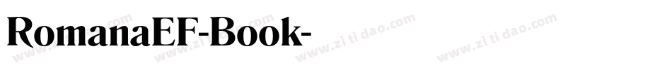 RomanaEF-Book字体转换