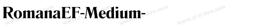 RomanaEF-Medium字体转换