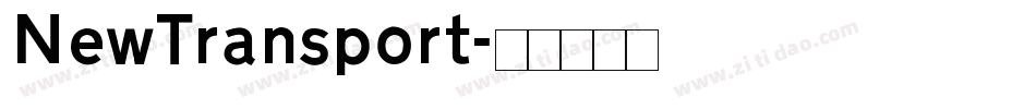 NewTransport字体转换