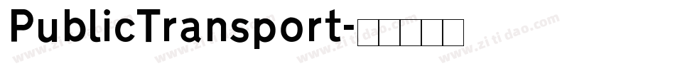 PublicTransport字体转换