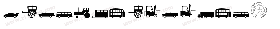 Transportation字体转换