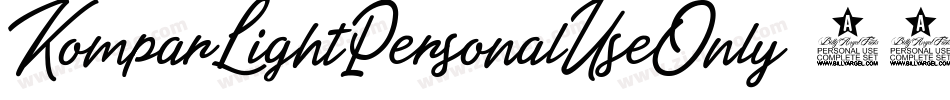KomparLightPersonalUseOnly-11X4字体转换