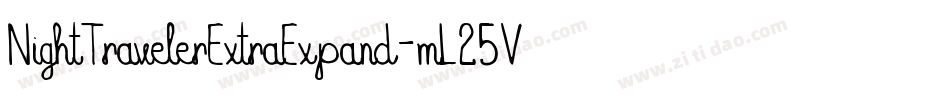 NightTravelerExtraExpand-mL25V字体转换 NightTravelerExtraExpand-mL25V字体转换