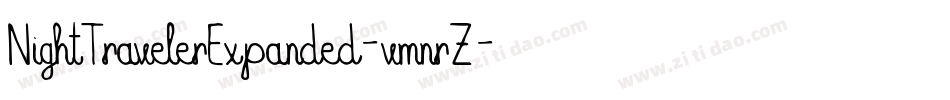 NightTravelerExpanded-vmnrZ字体转换